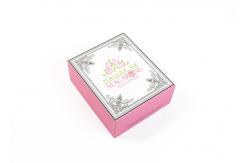China Custom Macaron Gift Box Paper Recyclable Chocolate Packaging With Plastic Lid supplier