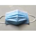 Blue Disposable Earloop Face Mask Breathable And Comfortable for sale