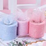 Polyester Organza Tulle Rolls with Multicolor Design Breathable for sale
