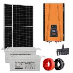 Home 2KW Solar Panel System Complete Off Grid Solar Kit With 48VDC Battery Ground Mounting for sale