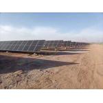 100kw Pole ground mount solar tracking system Horizontal Single Axis Sun Tracker