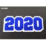 3D Custom Sew On Letterman Patches / 2020 Number Chenille Back Patches for sale