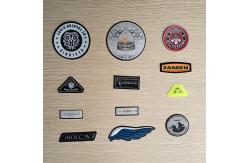 China High Frequency Embossed Soft TPU Badges Patches Translucent Rainbow Name Logo supplier