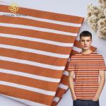 175cm Striped Material Fabric 100% Cotton Yarn Dyed Breathable Texture for sale