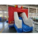 Red And Blue Inflatable Car Bounce House Fire Truck Jumping Castle