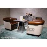 antique brown leather chair sofa furniture,#716 for sale