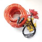 12 Channels Seismic Cable With 12 Split Spring Take-out Ordinary Type With NK27 Female Connector , Geophone Cable for sale