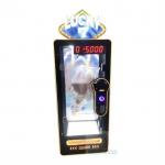 Age 3 Years Plastic Coin Operated Games Machine Push Cut Prize Games Big Toy Crane Claw Pink Date Machine for sale