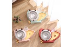 China Automatic Cat Dry Food Dispenser ABS Raised Dog Bowls With Microchip supplier