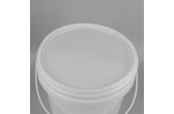 China Customized Transparent Plastic Bucket With Lid Round 8L 10L supplier