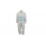 63GSM Disposable Protective coveralls With Plyester Thread for sale