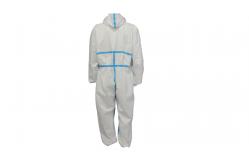 China 63GSM Disposable Protective coveralls With Plyester Thread supplier