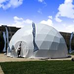 Soccer Diameter Luxury Resort 5M Geodesic Aluminum Igloo Tent for sale
