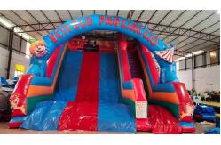 China 1000D Plato Commercial Inflatable Water Slides Digital Printing supplier