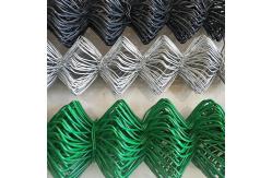 China 8 Gauge Galvanized Diamond Chain Link Fence Manual Operated Iron supplier
