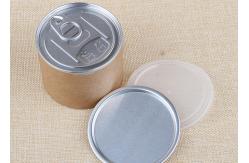 China FDA Approval Paper Composite Cans Kraft Paper Easy Open Cans Aluminum Lids supplier