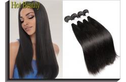 China Peruvian Remy Virgin Human Hair Extensions , Silky Straight Wave supplier