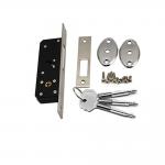 Copper Core Cross Iron Key Mortise Door Lock With Latch Modern Design for sale