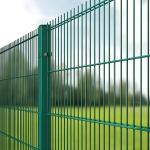 Powder Coated 2D Double Wire Fence Black 868 Mesh Fence Panel for sale
