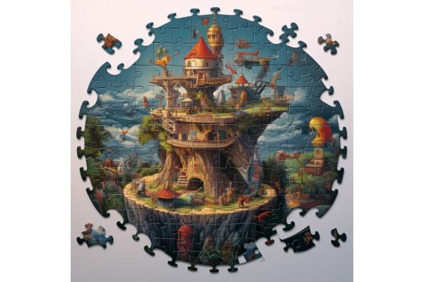 Cardboard Educational Jigsaw Puzzle For Problem Solving Skills