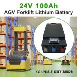 Customizable 24V 48V AGV Rechargeable Traction Forklift Battery Pack for Heavy-Duty Applications for sale