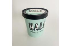 China 500ml Eco Friendly Ice Cream Tubs With Lid Single Wall 16 Oz Containers supplier