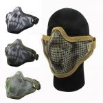 Half Face Steel Wire Mask Field Protective Mask Real Person Outdoor Equipment for sale