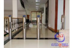 China Column Manual Single Direction Swing Barrier Gate , Supermarket Arm Barrier supplier