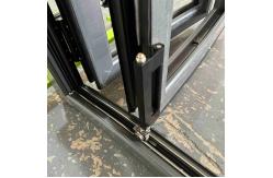 China Curved  Thermal Break Aluminum Folding Door Good Sealing supplier