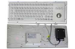 China Rugged Metal Computer Keyboard with 38 trackball for Industrial control Kiosk supplier