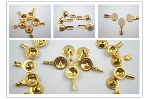Reusable Gold Plated Electrodes , Gold Cup Electrodes TPU Cables Material