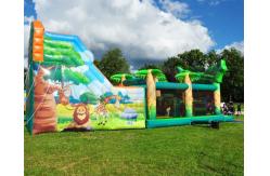 China school Commercial Inflatable Slide Obstacle Jumping Bouncy Castle supplier