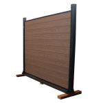 Outdoor Wpc Privacy Fence Panels Plastic Wood Composite Not Vinyl Decorative 1.8m X 1.8m for sale