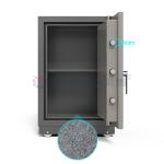 2 Hour Fireproof Fire Resistant Safe Box Ul Fire Rating Double Keys Lock