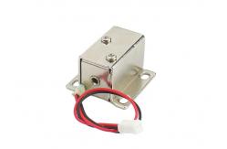 China Small DC 12V Electromagnetic Cabinet Lock 4mm Open Frame Solenoid For Window supplier