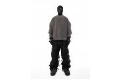 China XL Size Plain Dyed Drawstring Pullover Sweatshirt For Spring supplier