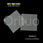 82x82mm Board Game Sleeves / Square Card Sleeves Cpp Double Matte Non Glare