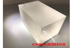 China customized  rough sapphire optical cube blocks for optical spherical cover supplier