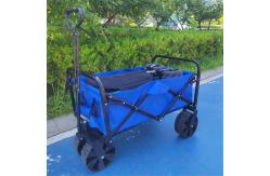 China Handcart Foldable Wagon Cart Shopping Cart With Wheels Adjustable Folding Wagon supplier