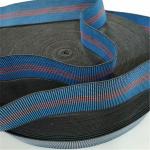 High Tenacity Custom Lawn Elastic Chair Webbing Blue With 3 Red Straps