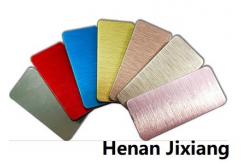 China Interior Decoration AA1100 18um Brushed Aluminum Composite Panel supplier