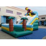 Surfboard Man Outdoor Inflatable Water Slide , Party Big Blow Up Water Slides