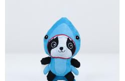 China Blue Shark Hat Plush Dog Toys , Lovely Design Plush Dog Stuffed Animal supplier