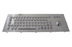 China 69 Keys Panel Mount Keyboard , Stainless Steel Keyboard with Trackball MTB,  OTB , LTB supplier