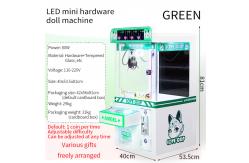 China Green Coin-Operated LED Desktop Hardware Claw Arcade Machine supplier