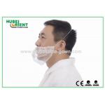 Blue/White Non-Woven Disposable Use Soft Beard Cover With Single Elastic for sale