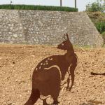 Opossum Shape Corten Steel Garden Metal Decorations With Low Maintenance for sale