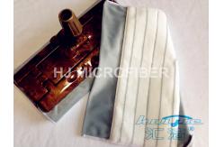 China 100% Polyester White Microfiber Dust Mop 20 x 36cm , Microfiber Cleaning Mop supplier