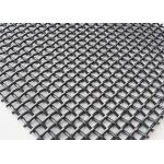 Hook Type Manganese Steel Woven Wire Mesh Quarry Screen With Square Aperture for sale