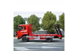 China Dongfeng Flat Bed Truck With Cargo Box , Self Unloading Self Discharge Truck supplier